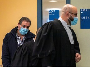 Paul Zaidan leaves an interview room to the courtroom with council on Nov. 16, 2021.