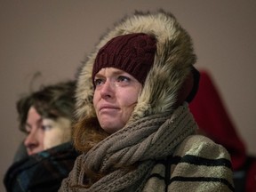 Lauréanne Fontaine during a 2016 vigil in support of Indigenous women who have been allegedly abused by police. In 2023, she was named Montreal's commissioner of relations with Indigenous peoples.