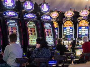 Research indicates that women frequently use slot machines,