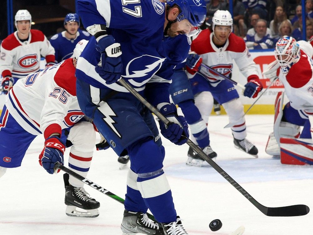 Brandon Hagel has hat trick, Lightning beat Canadiens 5-3