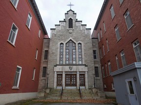 The exterior of the chapel of the former St-Julien Hospital in St-Ferdinand is seen in 2010. The hospital was among the institutions where Duplessis Orphans were interned.