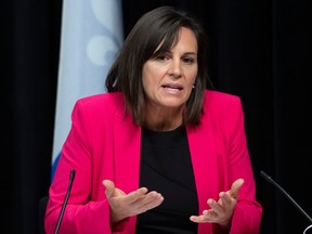 Isabelle Charest, Quebec minister responsible for sports, in September 2021.