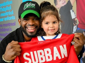 P.K. Subban makes a surprise visit to the Montreal Children's Hospital on March 9, 2023.