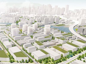 An artist’s conception of the redeveloped Bridge-Bonaventure sector.
