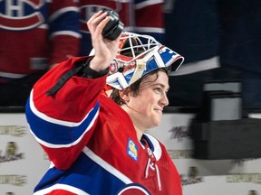 Samuel Montembeault will start in goal for the Canadiens against the Capitals on Thursday. Montembeault has a 15-16-3 record with a 3.29 goals-against average and a .906 save percentage this season.