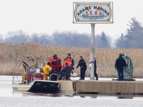 Police and firemen searched the marshland in Akwesasne last month and found the bodies of eight people who were trying to cross the border into the U.S.