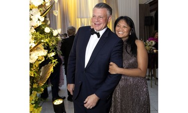Peter and Anabel Nicholson, of the WCPD group, at the Daffodil Ball in Montreal April 20, 2023.