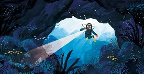 In Jill Heinerth’s The Aquanaut, a little girl who wanted to be brave and get over her fear of the dark grew into an underwater explorer.