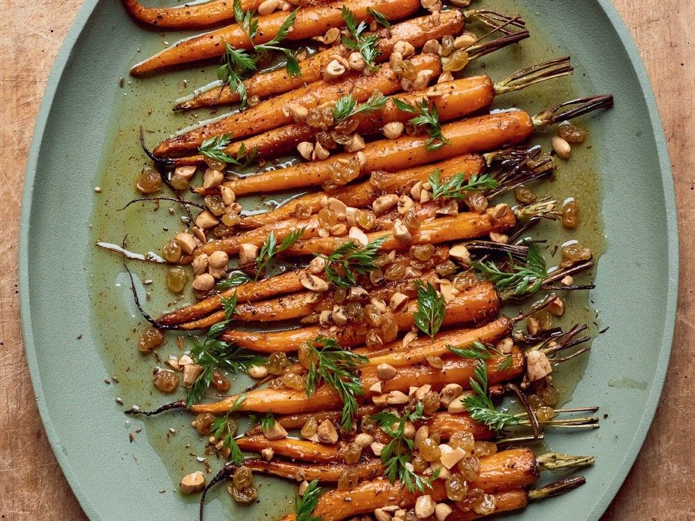Ottolenghi Inspired:Oven Roasted Carrots, Grilled Halloumi & Tahini Sauce