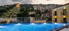 The luxurious new Botanica Hotel Fattal Limited Edition is nestled at the foot of the spectacular Bahai Gardens in Haifa, a UNESCO World Heritage Site.