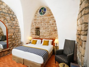 The popular Ruth Zefat Hotel-Restaurant is a boutique jewel on the site of an 800-year-old inn in Safed, a multicultural community and centre for mystical Jewish Kabbalism, in Upper Galilee. PHOTO CREDIT: Ruth Zefat Hotel-Restaurant
