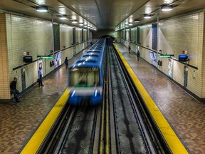 The St-Laurent métro station in 2016.