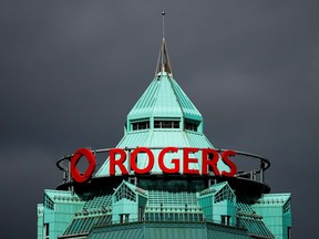 General view of the Rogers Building, headquarters of Rogers Communications, in Toronto.