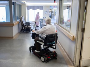 Residents are shown at Idola Saint-Jean long-term care home in Laval, Que., Friday, February 25, 2022.
