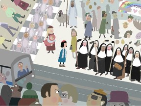 Janet Perlman’s NFB animated short film La fille au béret rouge (The Girl With the Red Beret) is a tribute to the Montreal métro and all the characters who inhabit it, set to the tune of Kate and Anna McGarrigle’s classic song Complainte pour Ste-Catherine.