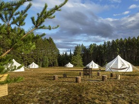 Hôtel UNIQ’s a glamping village is in a different location every summer.