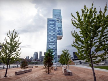 The Port of Montreal Tower prior to its inauguration Monday May 15, 2023.
