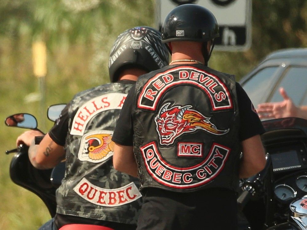 Biker Gang S Patch Used In Alleged Extortion Attempt Montreal Court   Hell Brooklin 