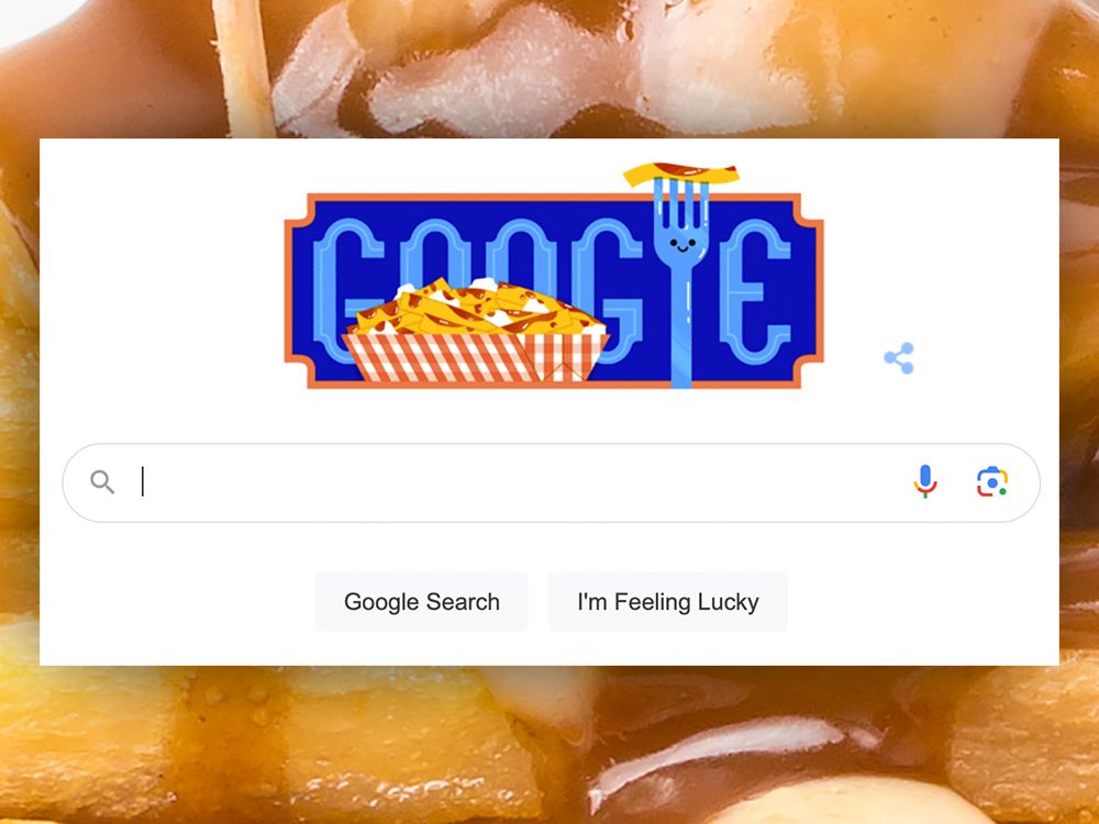 Quebec's favourite salad — poutine — is Friday's Google Doodle