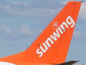 A Sunwing Boeing 737 plane.