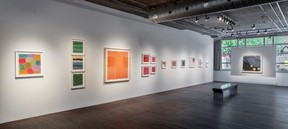 A view of the exhibition Pastels 1996-2004, featuring works by Quebec artist Françoise Sullivan. The show is at Galerie Simon Blais until July 15, 2023, in celebration of Sullivan's 100th birthday.