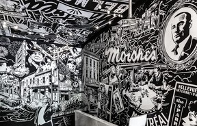 INSIDE MOISHES IN ITS NEW LOCATION