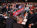 Montreal Canadiens staff during the 2023 Upper Deck NHL Draft at Bridgestone Arena on June 29, 2023 in Nashville, Tennessee.