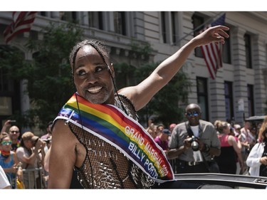 Parade Marshall Billy Porter attends the NYC pride parade on Sunday, June 25, 2023, in New York.