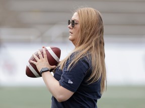 Alouettes football operations manager and co-ordinator Allyson Sobol.