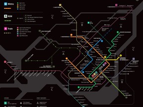 Authorities have completely revamped Montreal's transit map.