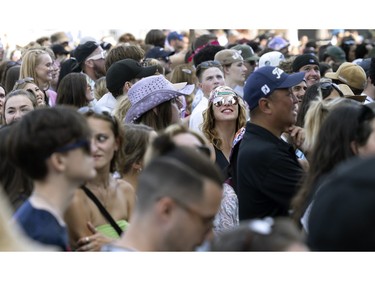 The faces of Osheaga, in Montreal on Sunday, Aug. 6, 2023.