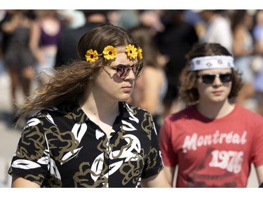 The faces of Osheaga in Montreal on Sunday, Aug. 6, 2023.