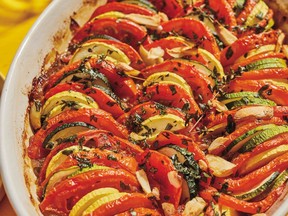 Zucchini and tomato tian