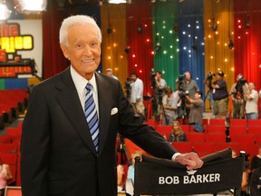 Television host Bob Barker poses for photographers at his last taping of The Price is Right show at the CBS Television City Studios on June 6, 2007, in Los Angeles California. He died on Saturday, Aug. 26, 2023, at age 99 in Los Angeles.