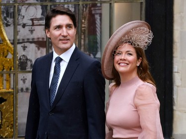 Justin Trudeau and Sophie Grégoire Trudeau in formal wear