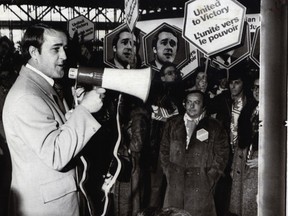 Brian Mulroney attends the Progressive Conservative Party convention in February 1976.