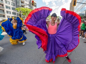 Participants in Montreal's pride parade