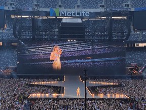 Taylor Swift on stage at Metlife Stadium