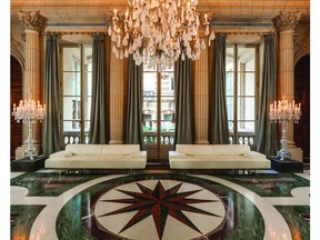 Contemporary style meets classical design in the splendid lobby of the Palacio Duhau – Park Hyatt Buenos Aires.