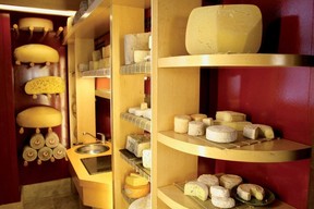 The cheese cave at Palacio Duhau features more than 40 varieties of Argentinian cheeses.