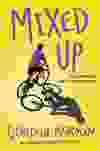 An illustration of a boy on a bicycle against a yellow background. The title Mixed Up and author Gordon Korman's name are superimposed.