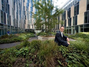 Claude Cormier with one of his public spaces designed as a court yard for UQAM in Montreal on Sept. 18, 2007.