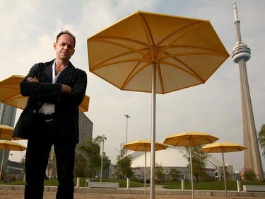 Montreal architect Claude Cormier is seen here in his creation, Toronto's waterfront park called HtO, on Sept. 21, 2007.