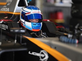 In his first season since transitioning from race karts to race cars, Crosslink Kiwi Motorsport Patrick Woods-Toth, of St-Lazare is leading the Formula 4 U.S. championship and quickly becoming a rising star in auto racing. Woods-Toth is seen behind the wheel in an undated handout photo.