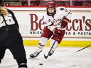 Abby Newhook is entering her third year at Boston College and has been named co-captain of the women's hockey team. 