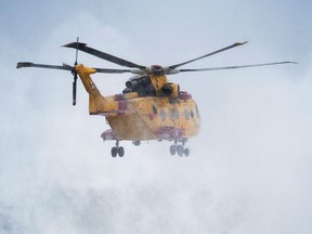 A Royal Canadian Airforce Cormorant helicopter is seen in this file photo.
