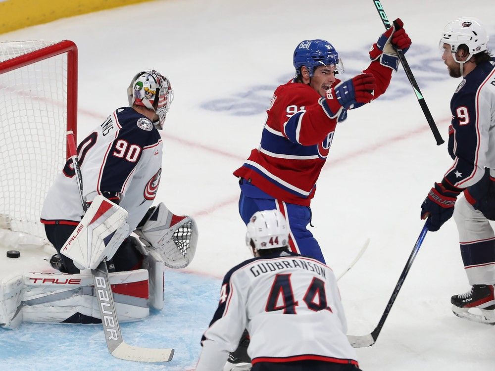 Canadiens drop 6th in a row as Blue Jackets stifle comeback effort