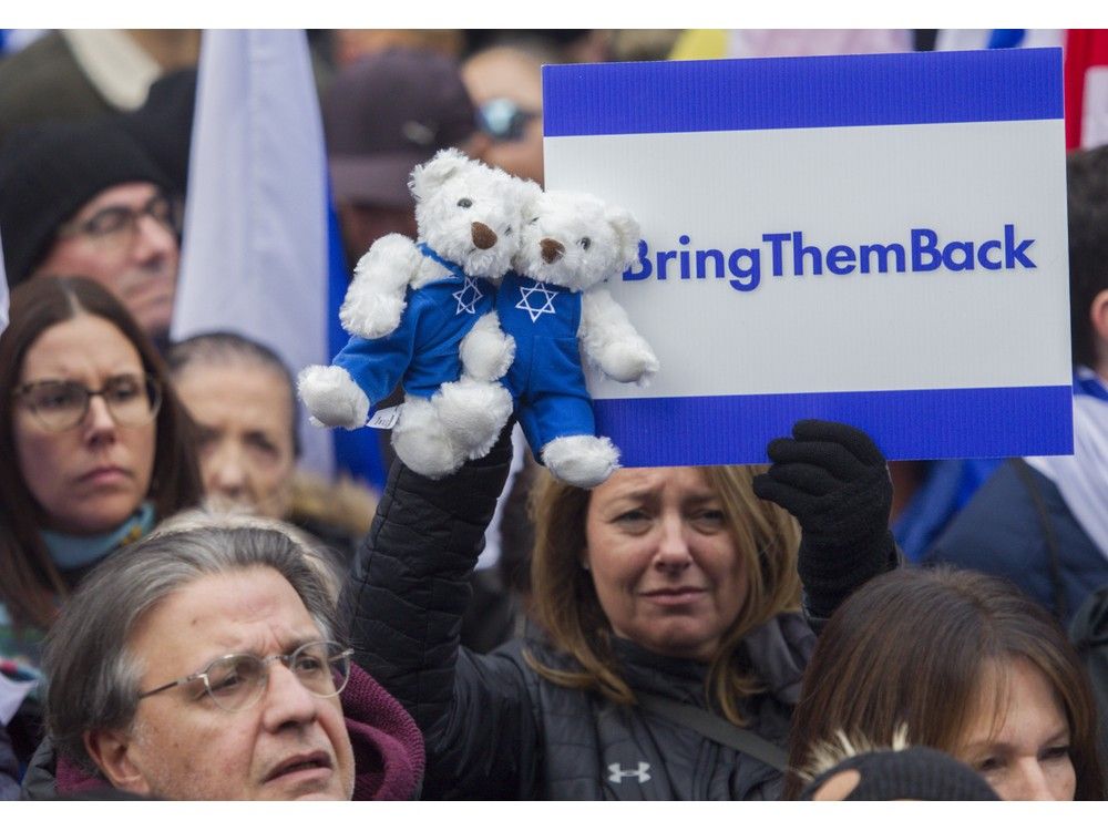 Photos: Rally In Montreal Calls For Release Of Hostages In Gaza ...