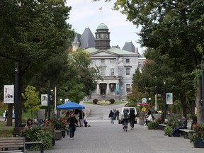 View of McGill University's main entrance.