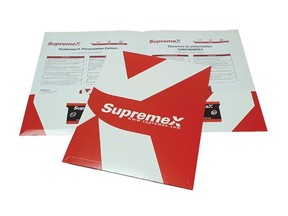 Documents with Supremex's logo